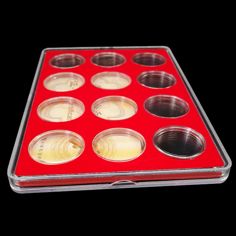 Clear Coin Storage Case Protective Coin Holder Box Organizer Clear Coin Storage Case Protective Coin Holder Box Organizer