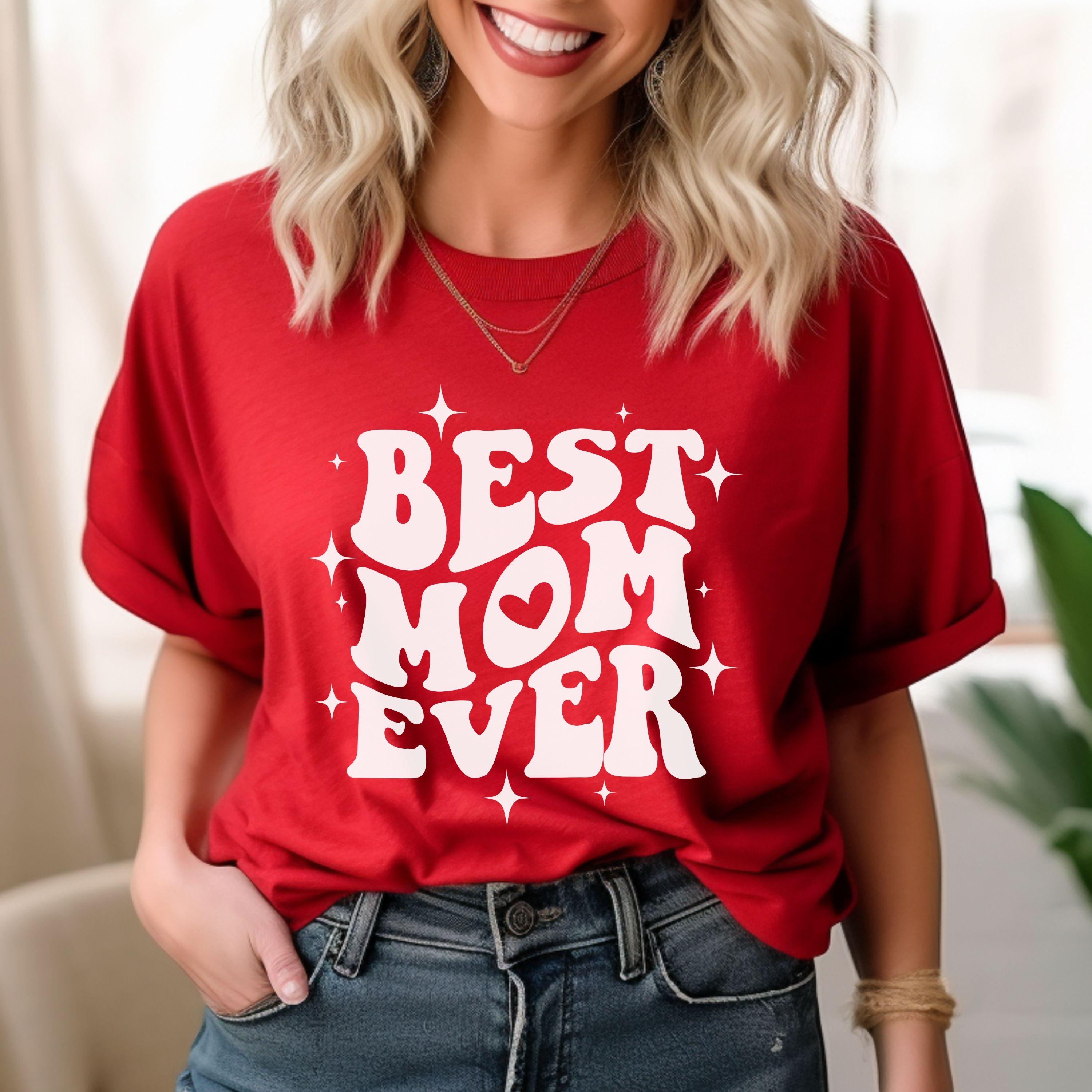 Best Mom Ever T Shirt Mother's Day Tee peach l sweatshirt