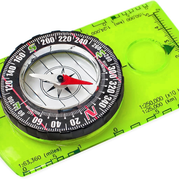 Professional Orienteering Compass For Hiking And Camping Navigation With Map Reading Precision blue