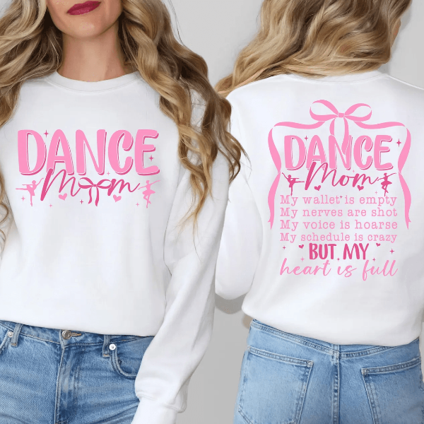 Coquette Bow Dance Mom Sweatshirt Hoodie Ballet Mom Gift Cute Dance Mom Apparel yellow 2xl t Shirt