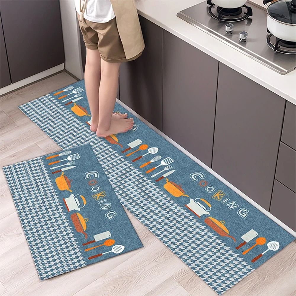 Soft Washable Non Slip Floor Mat Long Kitchen Bedside Runner Rug 09 50x160 Cm