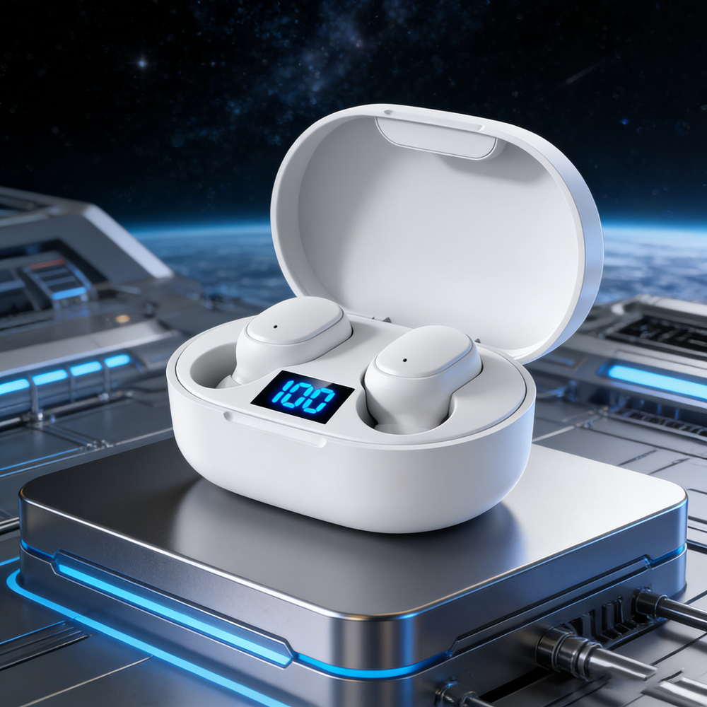 Wireless Bluetooth Earphones With Noise Cancelling Headset & Microphone For Smartphones black