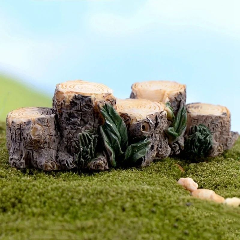 Mini Tree Stump Bridge Fairy Garden Decor For Terrarium And Dollhouse Mini Tree Stump Bridge Fairy Garden Decor For Terrarium And Dollhouse