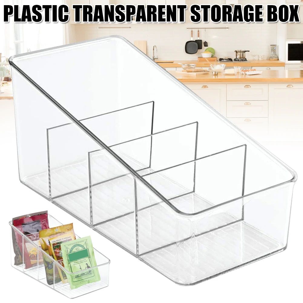 4 Layer Transparent Food Storage Organizer Box 4 Layer Transparent Food Storage Organizer Box