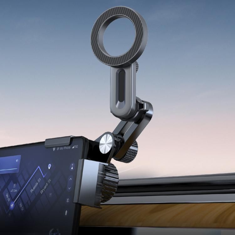 Magnetic Car Phone Holder For Tesla Screen Foldable Dashboard Mount Magnetic Car Phone Holder For Tesla Screen Foldable Dashboard Mount