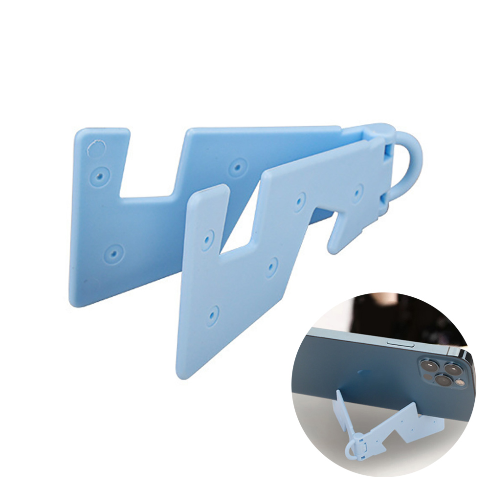 Ultra Slim Folding Phone Stand For Desk And Travel white