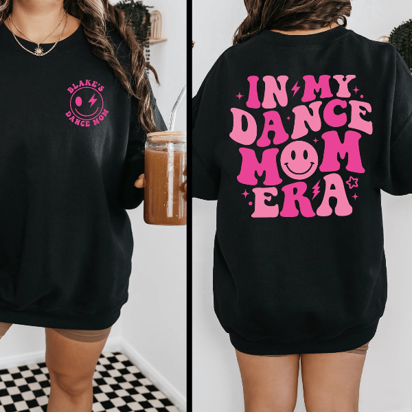 Personalized Dance Mom Era Sweatshirt Custom Ballet Mom Hoodie Gift red l t Shirt