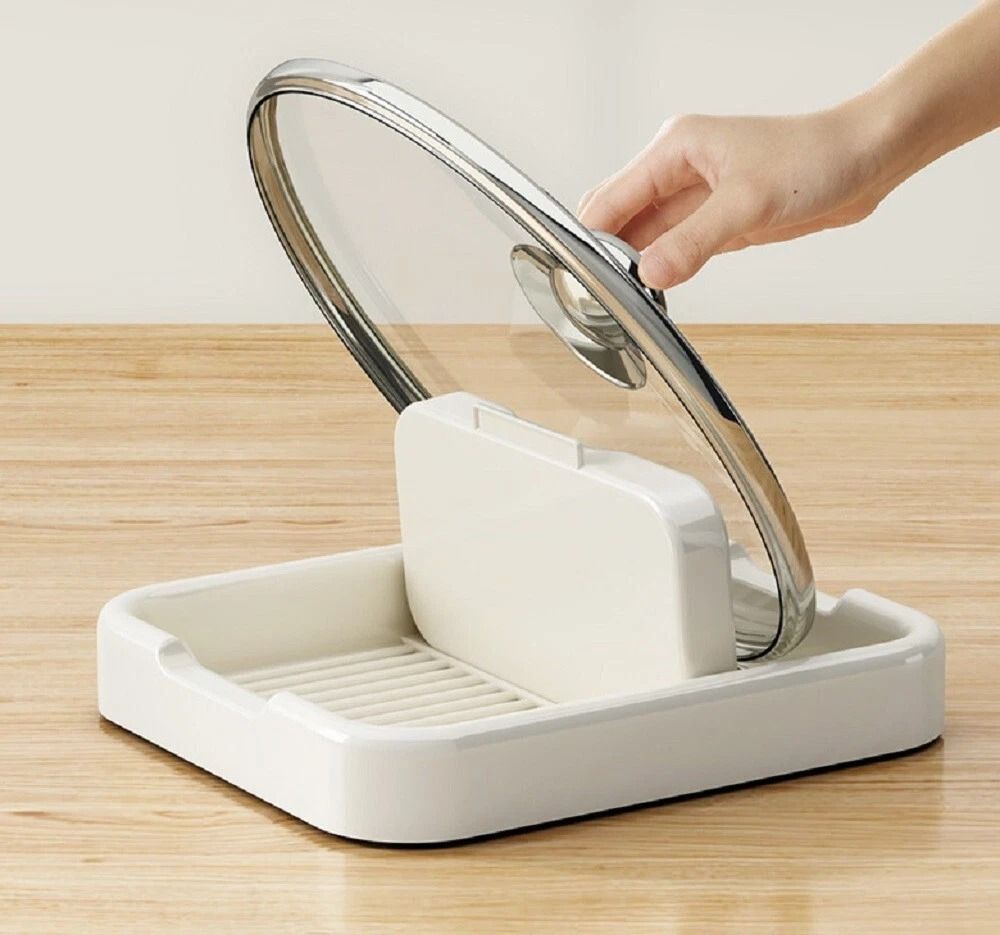 Foldable Pot Lid Spoon Rest Rack Space Saving Kitchen Spatula Ladle Holder Foldable Pot Lid Spoon Rest Rack Space Saving Kitchen Spatula Ladle Holder