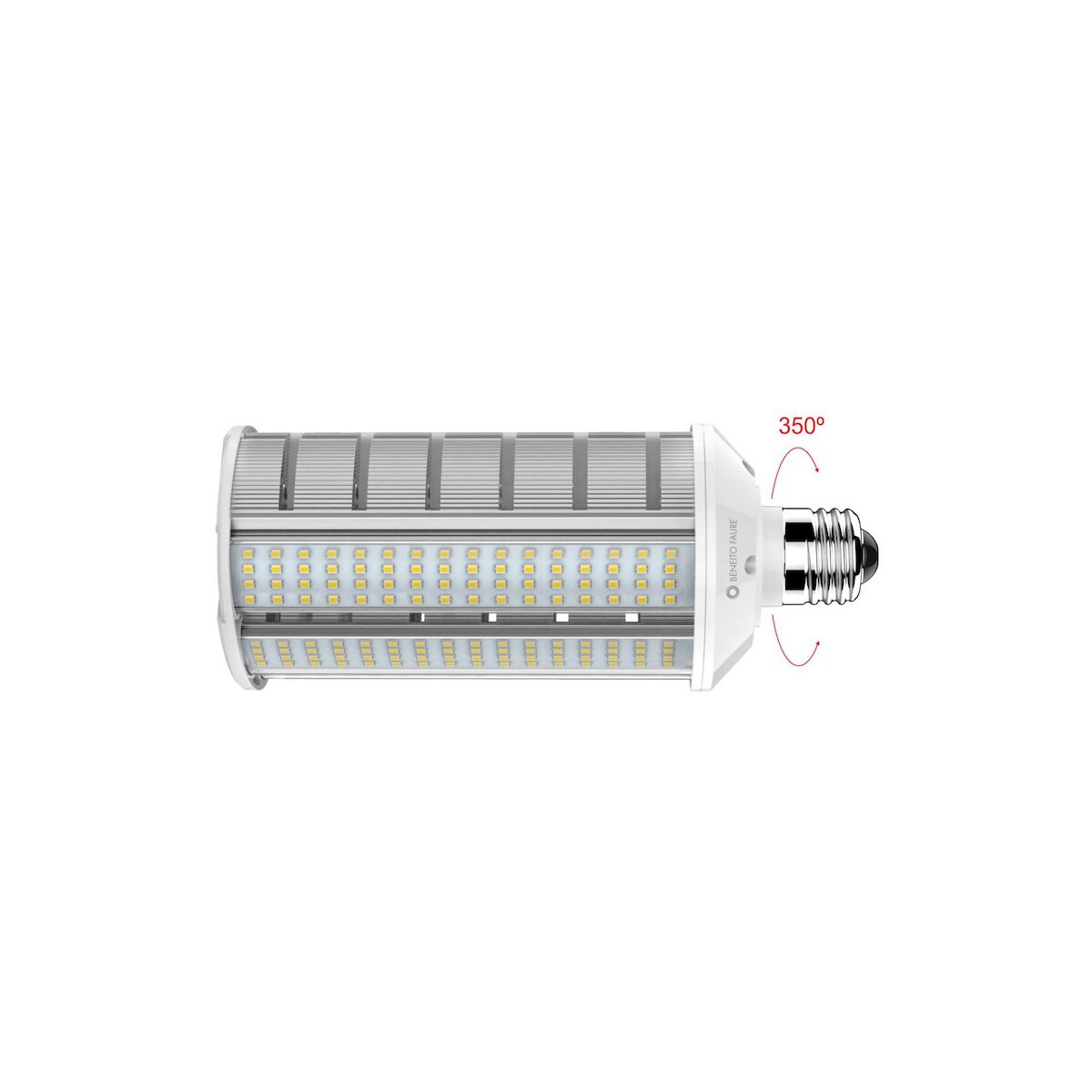 SMILE LED-Flutlicht 40W E27 Nachrüstversion 120° 2200K 4000lm IP64 Beneito & Faure - Hocheffiziente professionelle Außenbeleuchtung Image