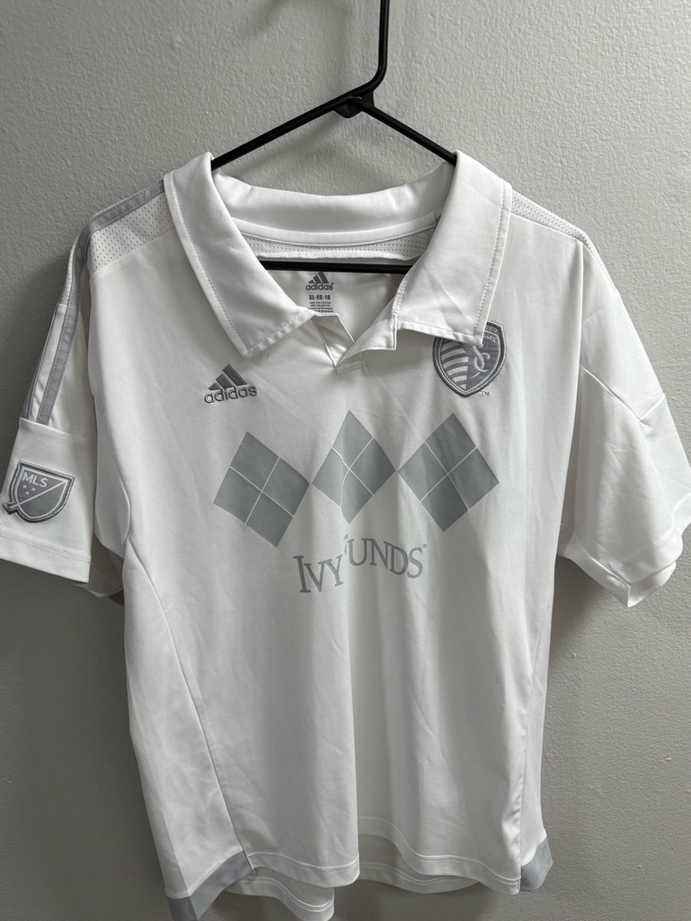 Adidas Tops | Adidas White Sporting Kc Short-Sleeve Soccer Jersey | Color: Gray/White | Size: Xl