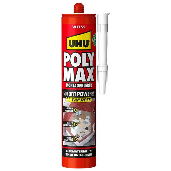 UHU Montagekleber »Poly Max® SOFORT POWER« weiß 440 g