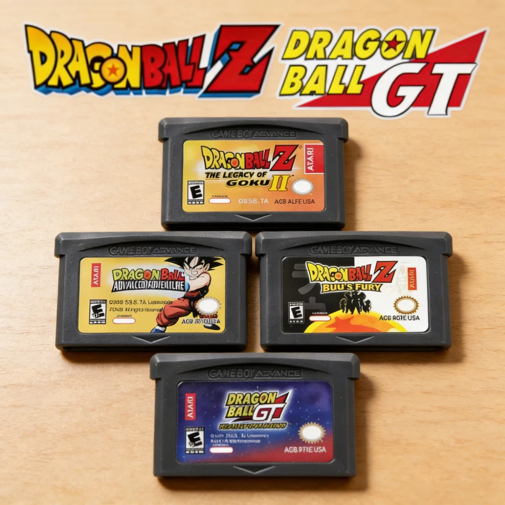 Dragon Ball Series GBA Game Cartridge Advanced Adventure Supersonic Warriors Buu's Fury for GBA 32 Bit Video Game Console Card