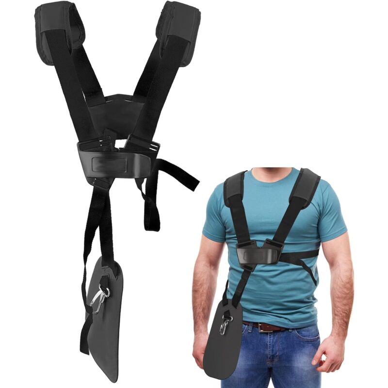Imbracatura Per Decespugliatore - Imbracatura A Doppia Spalla Per Tosaerba Con Cintura In Nylon Resistente Imbracatura Per Decespugliatore Regolabile Per Decespugliatori Stihl Serie Fs, Km