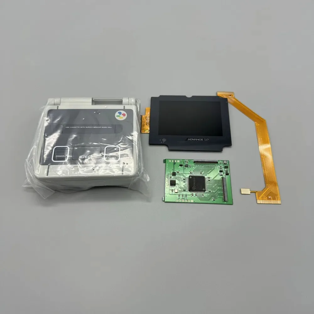 2025 Neues GBASP IPS LCD 2,9 Zoll IPS LCD mit hoher Helligkeit und Gehäuse-Kit für Gameboy Advance SP Image
