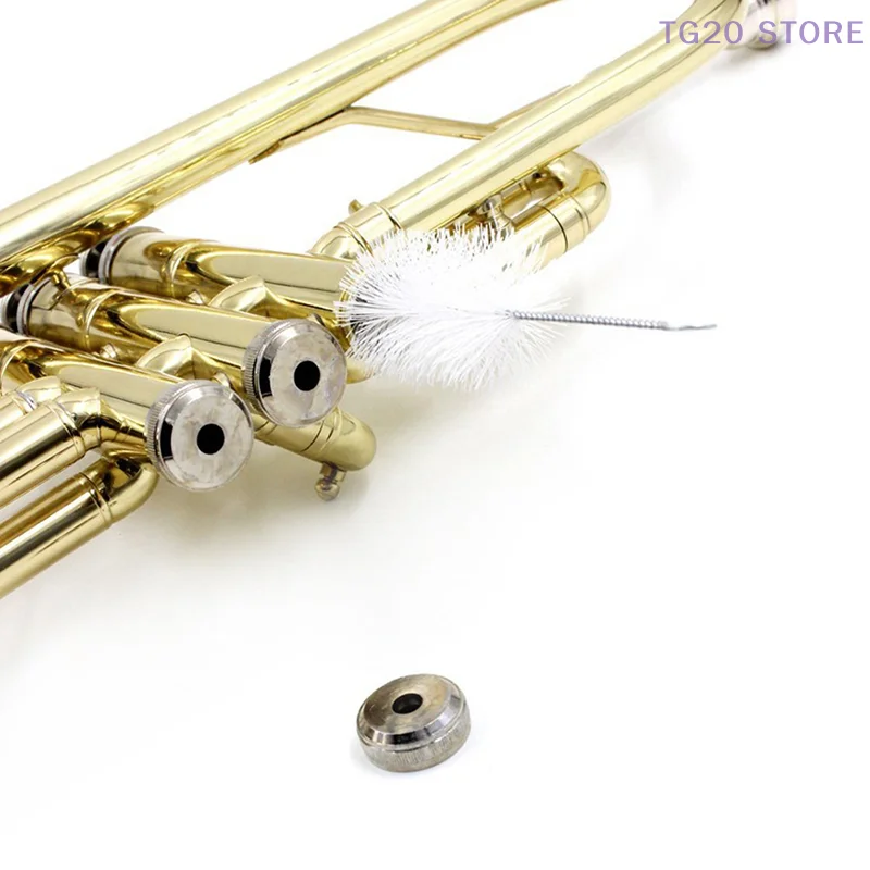 1 Satz Trompeten-Wartungs kit biegbarer Griff Schlangen bürste Mundstück Bürste Kornett-Reinigungs set Musik instrumenten zubehör Image