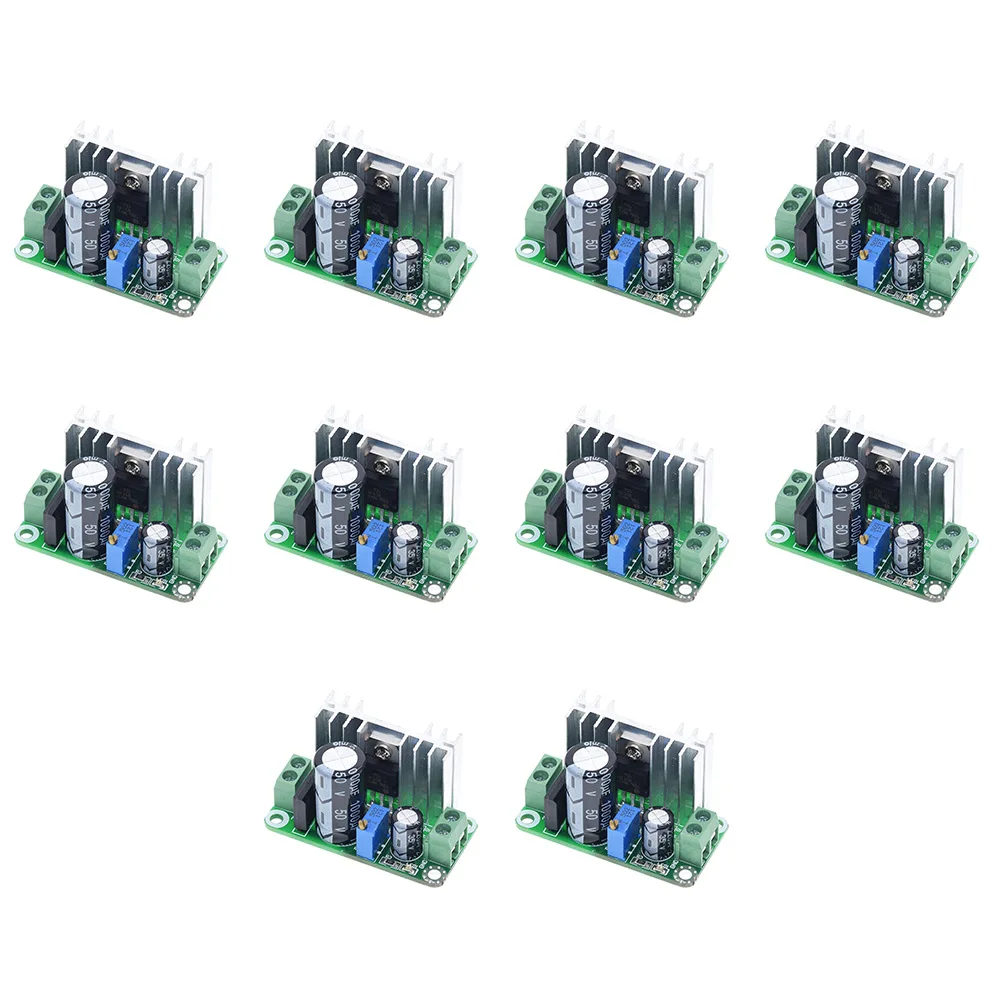 10 Stück LM317-LD317 einstellbare Spannungsregel-Leistungsplatinen DC 5 V-38 V, AC 5 V-24 V LM317 Abwärtswandler Image