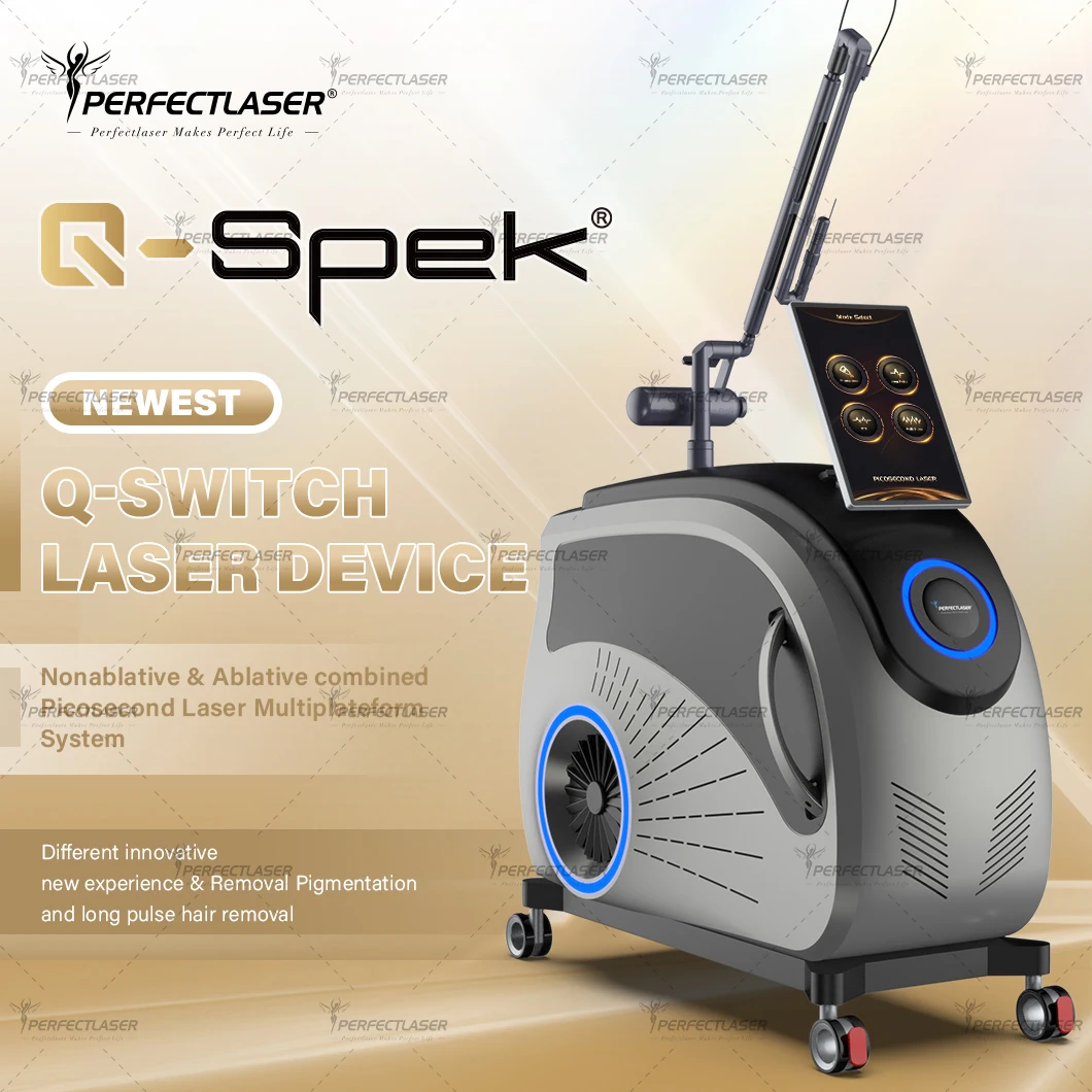 Hochleistungs-Q-Switch-Laser Tattooentfernungsgerät Nd:YAG-Laser Pikosekunden-Lasersystem Langpuls-Haarentfernung Carbon-Peeling Image