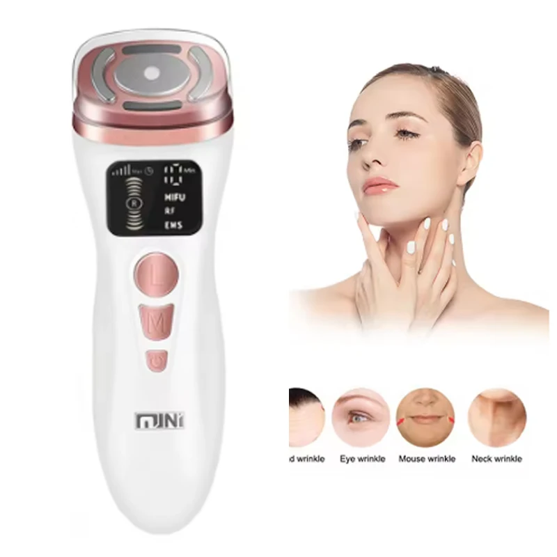 2026 Mini HIFU 2. Generation Original EMS RF Ultraschall-Verjüngung Straffung Lifting-Therapie Hautpflege LED Anti-Falten Image