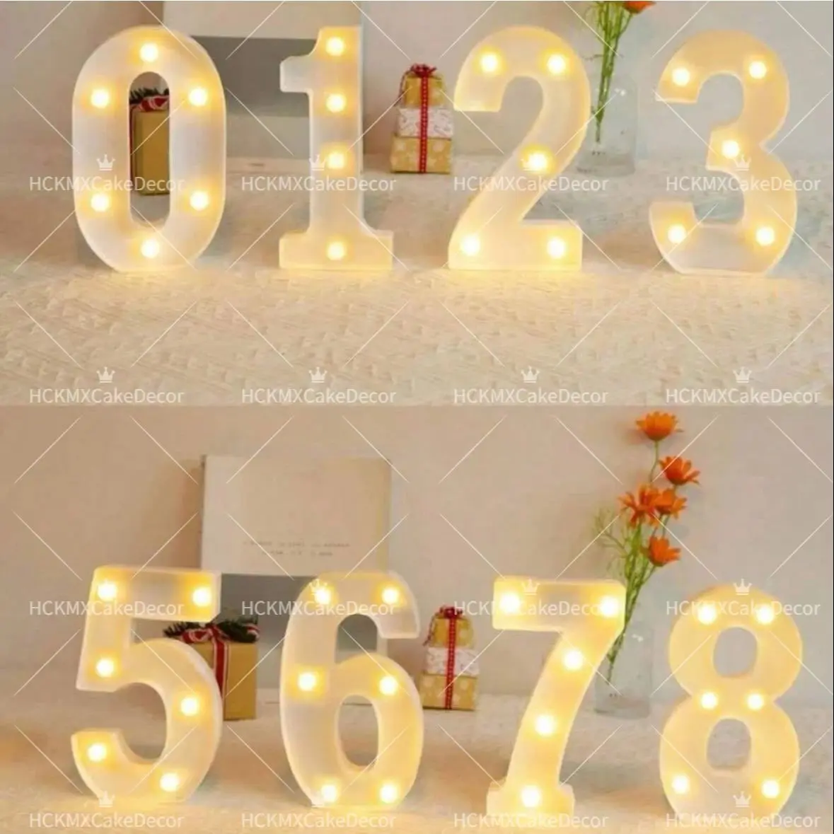 LED-Zahlenleuchten 0-9, Leuchtschilder, batteriebetrieben, für Geburtstagsfeiern, Hochzeiten, Heimdekoration, Bar-Dekoration