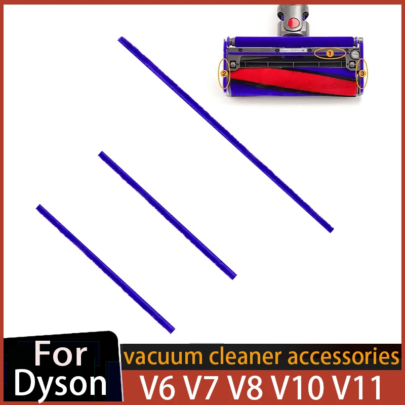 Weiche Plüschstreifen Zubehör für Dyson V6 V7 V8 V10 V11 V15 Staubsauger Soft Roller Ersatzteile Image