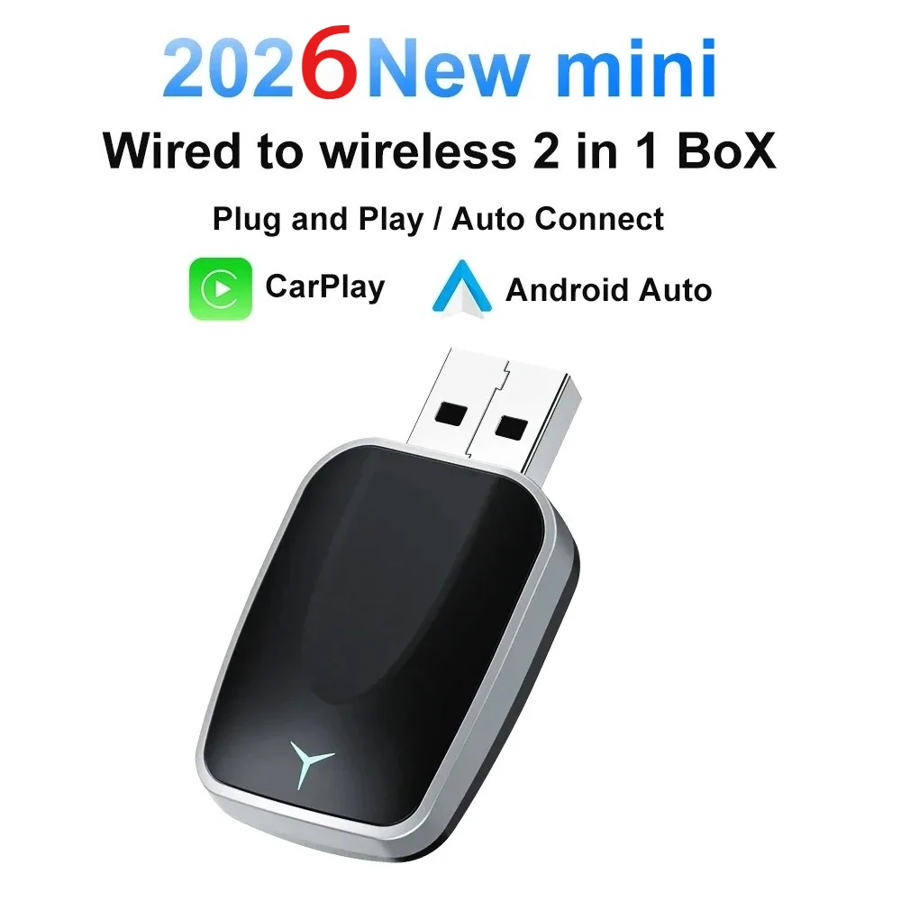 FLIXIVI 2026 2-in-1 Kabelloser CarPlay Android Auto Adapter Plug-and-Play Schnellverbindung Universal für Nissan Auto-Adapter Image
