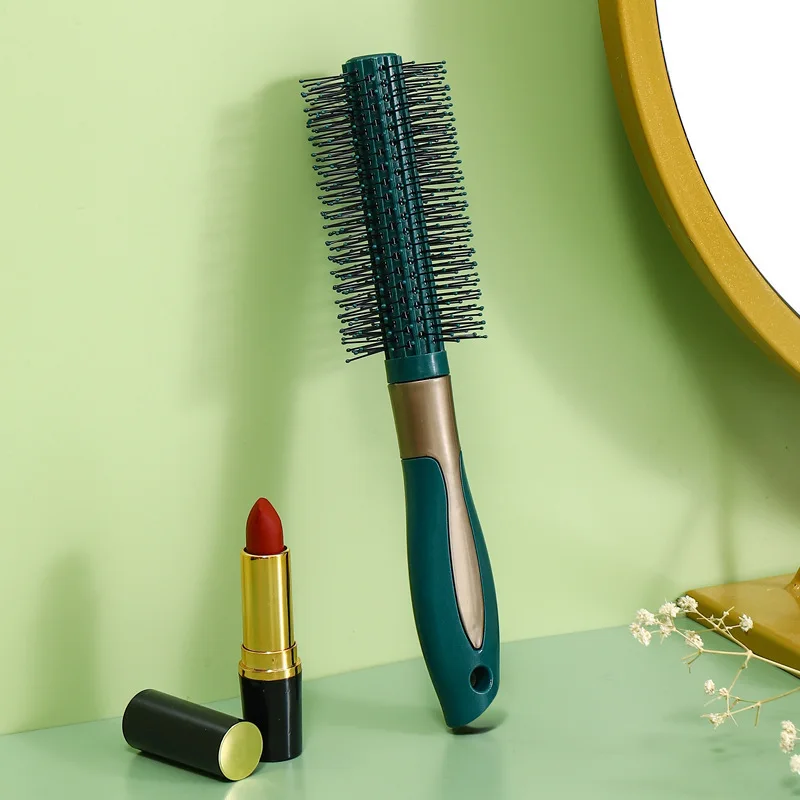 Haarmassage-Luftkissen-Kamm-Bürste, Kopfhaut-Haarbürste, Entwirrbürste, antistatisch, Salon-Frisierwerkzeug, oval, rund Image