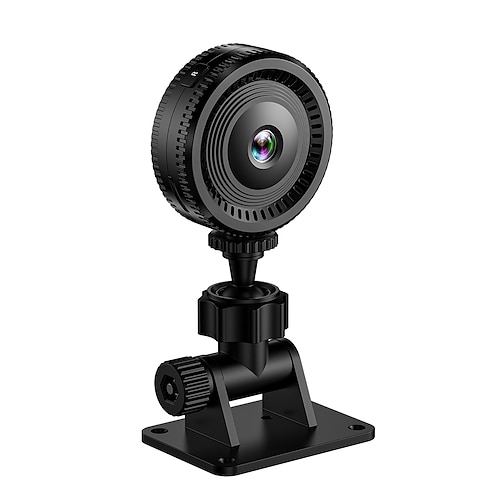 Mini-WLAN-Überwachungskamera, kabellose HD-Kamera mit Loop-Aufnahme, unterstützt 64-GB-Micro-SD-Karten, tragbare Babykamera/Haustierüberwachung mit verstellbarer Halterung für Büro, Zuhause und Image