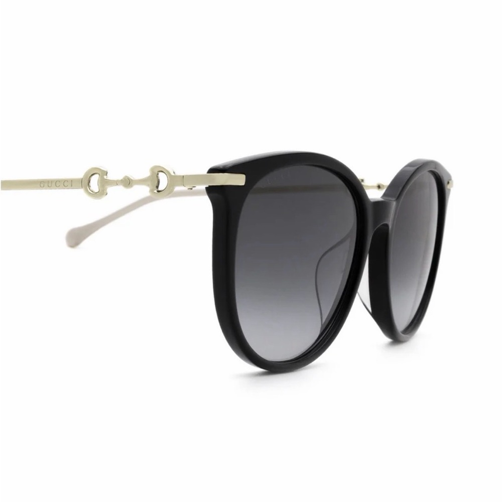 Gucci Accessories | Gucci Women Sunglasses Gg0885sa-001 Black Gold | Color: Black/Gold | Size: 56-18-145