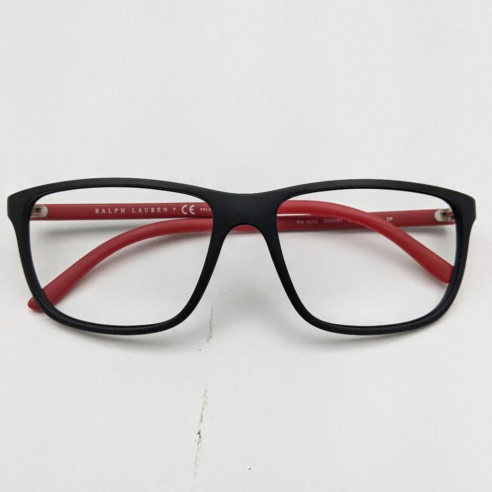 Ralph Lauren Accessories | Frame Only! Polo By Ralph Lauren Ph4092-5504/81 Sunglasses 58/16-145 /Jle659 | Color: Black/Red | Size: Lens: 58 Mm, Bridge: 16 Mm, Temple: 145 Mm