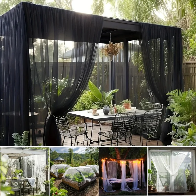 Multifunktionales Gartennetz, Mücken- und Vogelschutznetz, Pflanzenschutznetz für Terrasse, Hinterhof, Veranda, Innenbereich, Hochzeitsdekoration Image