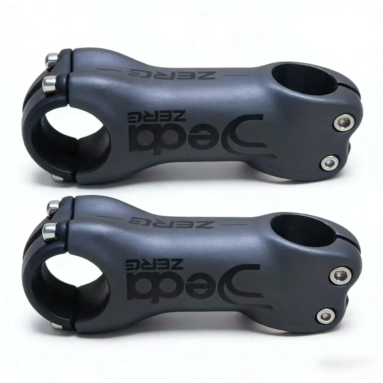 JEDA Carbon-Vorbau 6/17 Grad für Rennrad und Mountainbike, 31,8mm Fahrradlenker-Vorbauten 60/70/80/90/100/110/120mm Silbergrau Matt Image