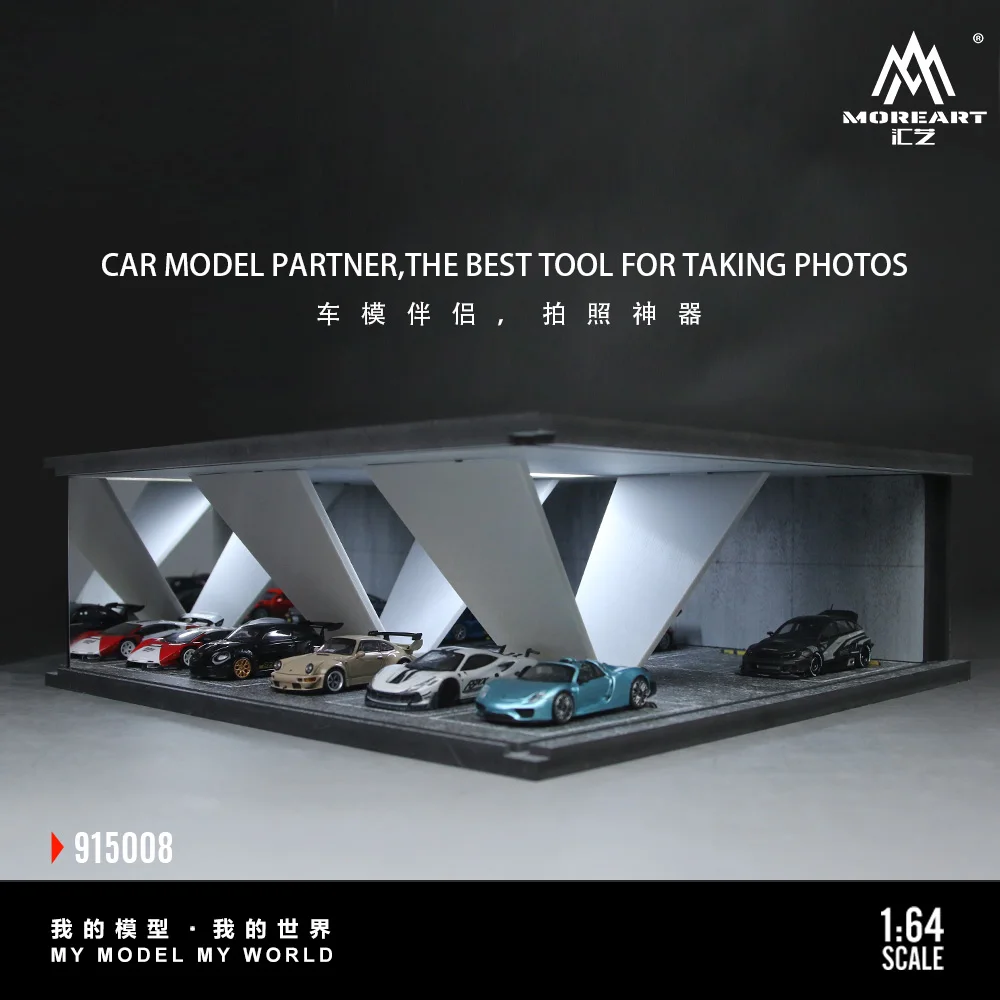 *Vorbestellung*More Art 1:64 1:64 Underground Parking Garage Serie 08 LED-Lichtversion Montage-Diorama-Szenenmodell