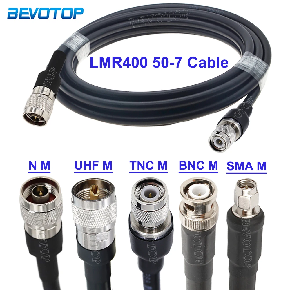 1 Stücke LMR-400 N/UHF/TNC/BNC/SMA Stecker LMR400 Kabel 50 Ohm 50-7 RF Koaxial Verlängerung Jumper Zopf 0,3 M-30 M Image
