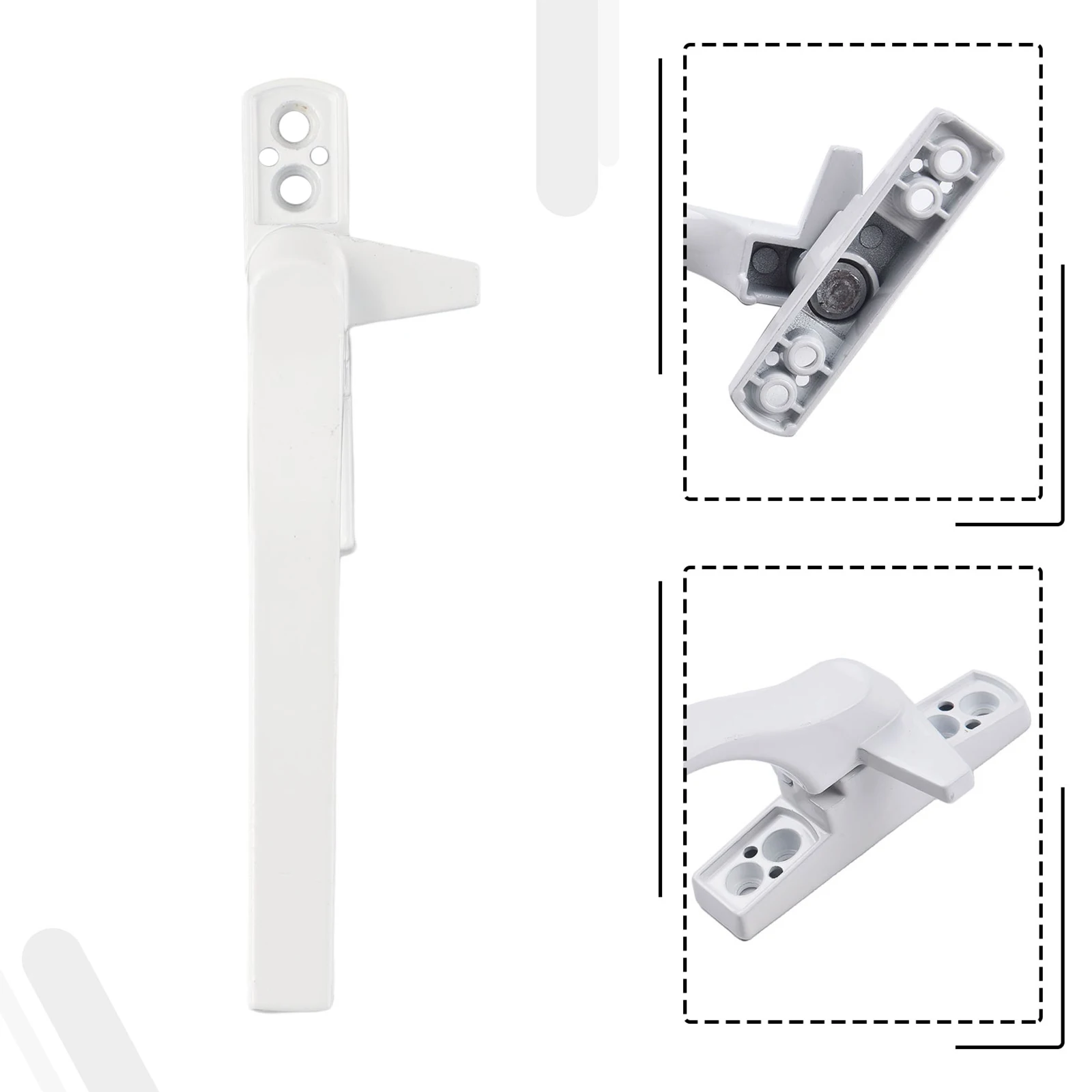 Flacher Griff, sicherer Verschluss, externer flacher Griff, drehbare Bewegung, einfaches Wiederöffnen, verbesserte Funktionalität Image