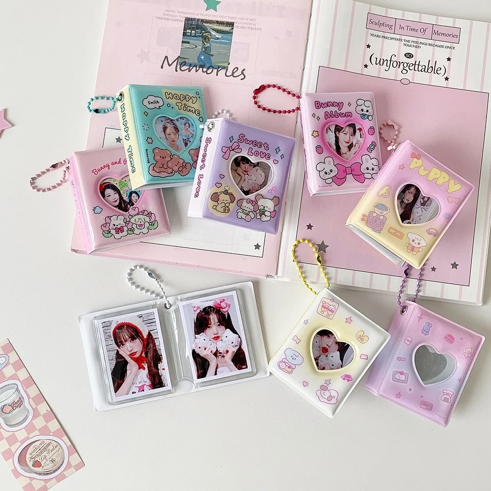 Niedliches Cartoon-Graffiti Zwei-Zoll-Passfotoalbum Süßes Mädchenherz Studentin Fan-Mädchen Aufbewahrungsbuch