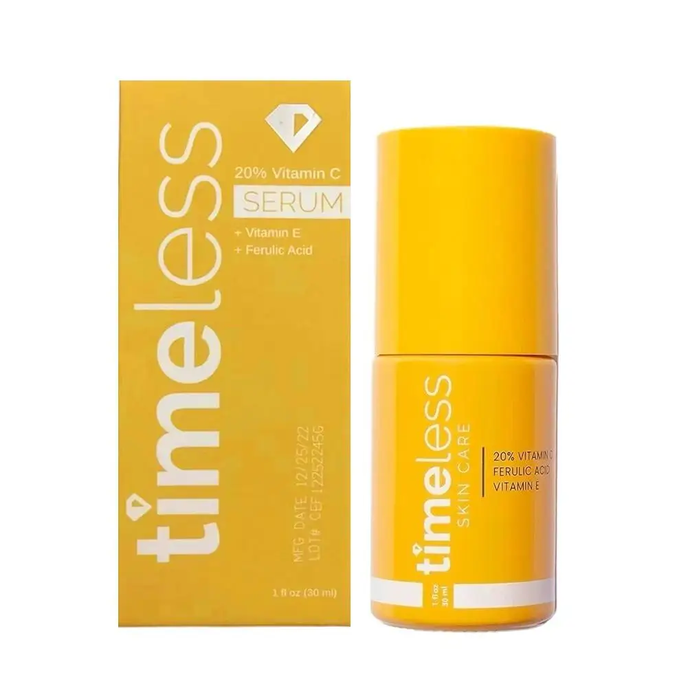 Zeitloses 20% Vitamin-C-Serum 30ml – Mit Vitamin E & Ferulasäure, Antioxidans, aufhellend, feuchtigkeitsspendend, fördert Kollagen Image