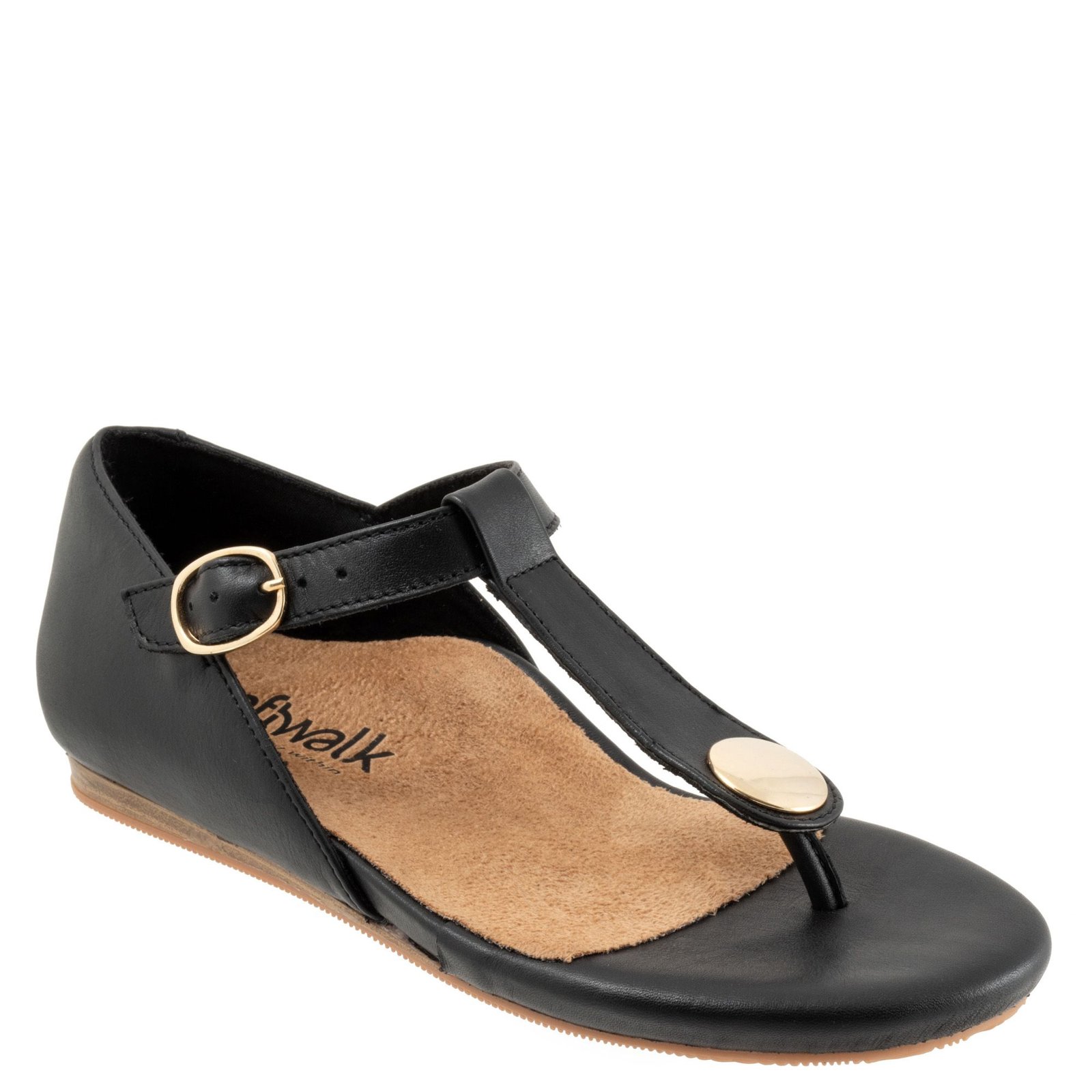 Softwalk Charlotte - Womens 6 Black Sandal W