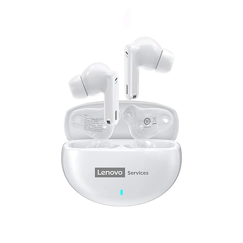 Cuffie Lenovo LE253 TWS wireless Bluetooth 6.0 con cancellazione attiva del rumore (ANC), suono Hi-Fi, auricolari per sport e gaming con microfono.