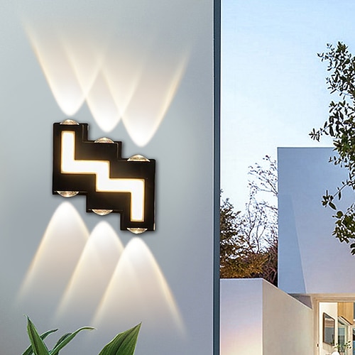 Lampada Da Parete Per Esterni Impermeabile Lampada Da Parete Per Esterni Su E Giù Luminosa Moderna Semplice Illuminazione A Led Per Esterni Cortile Lampada Da Parete A Doppia Testa Lampada Da Parete