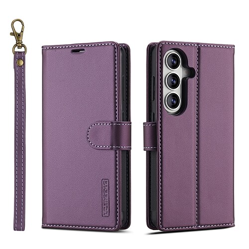 telefono Custodia Per Samsung Galaxy S26 S26 Plus S26 Ultra Custodia ad adsorbimento magnetico Custodia Portafoglio Custodia a Flip con Supporto Magnetico Supporta la Ricarica Wireless Retrò Pelle PU