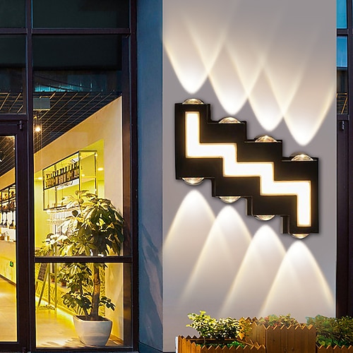 Lampada Da Parete Per Esterni Impermeabile Lampada Da Parete Per Esterni Su E Giù Luminosa Moderna Semplice Illuminazione A Led Per Esterni Cortile Lampada Da Parete A Doppia Testa Lampada Da Parete