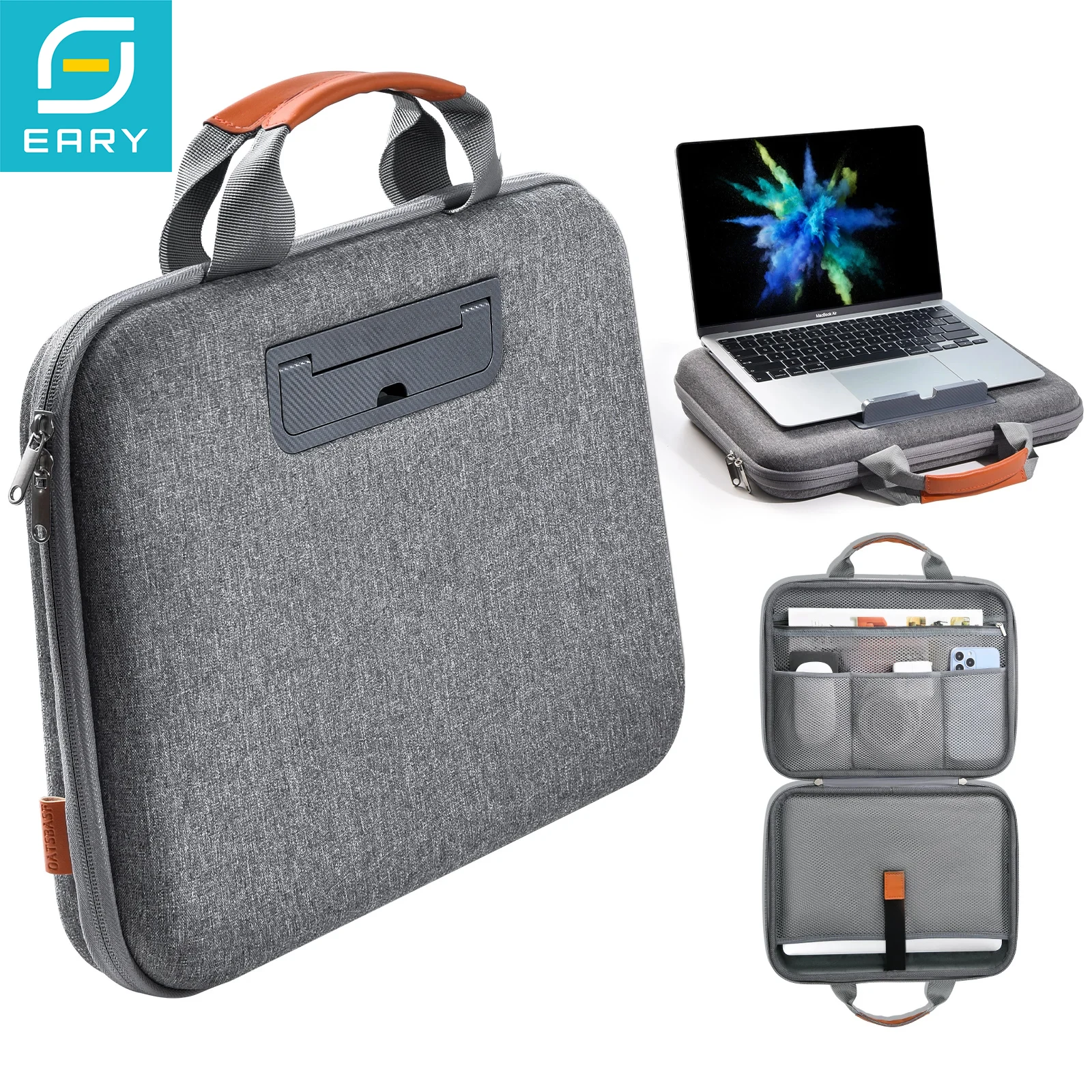 Sacs pour ordinateur portable Eary pour ordinateur portable de 13,3 à 16,2 pouces, sacoche pour ordinateur portable, grande pochette pour ordinateur portable, support pour tablette iPad, pour hommes,