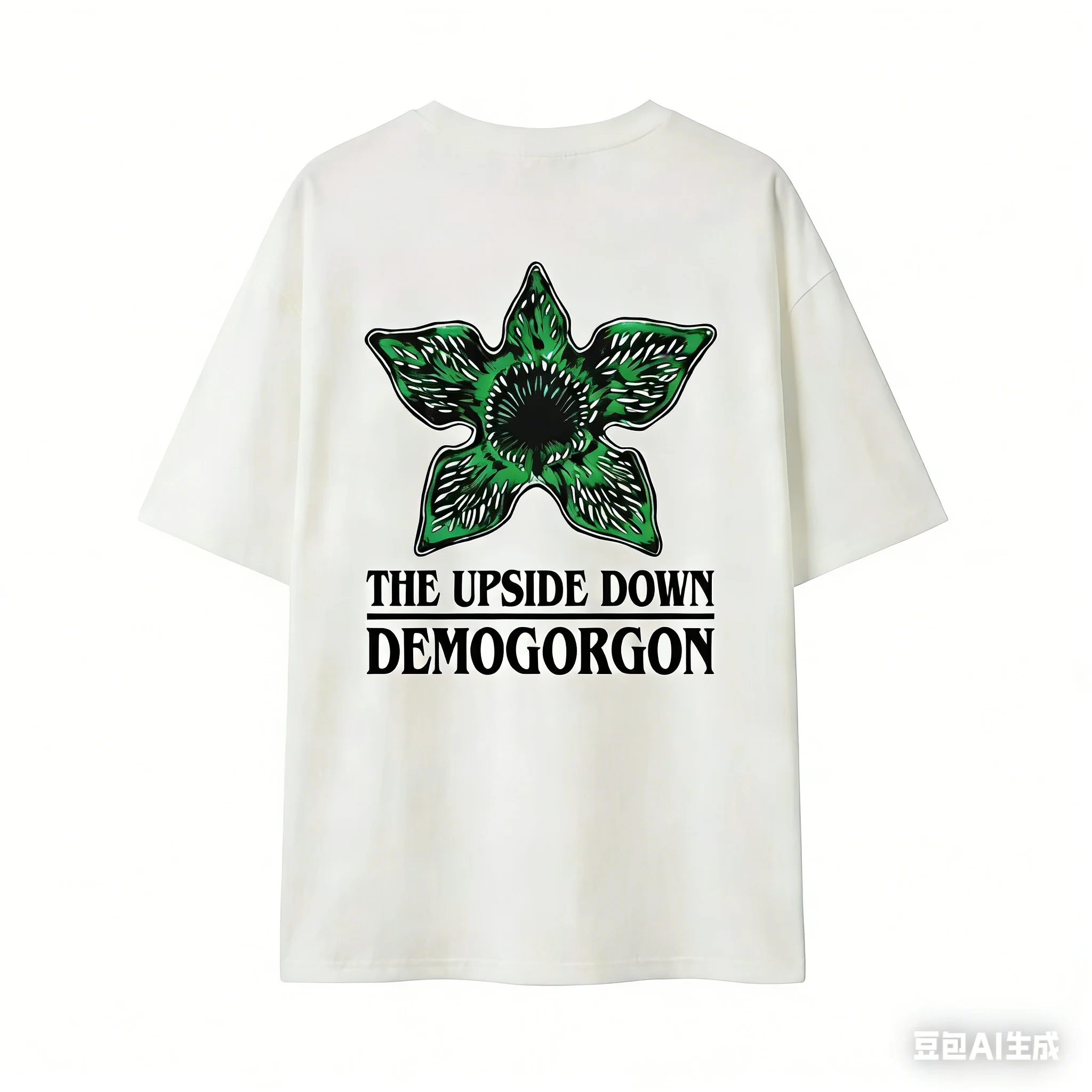 2026 UCQU Demogorgon The Upside Down Pyjama-Set für Paare, passendes Demogorgon Kurzarm-T-Shirt und Hose, Valentinstagsgeschenk, Homewear Image