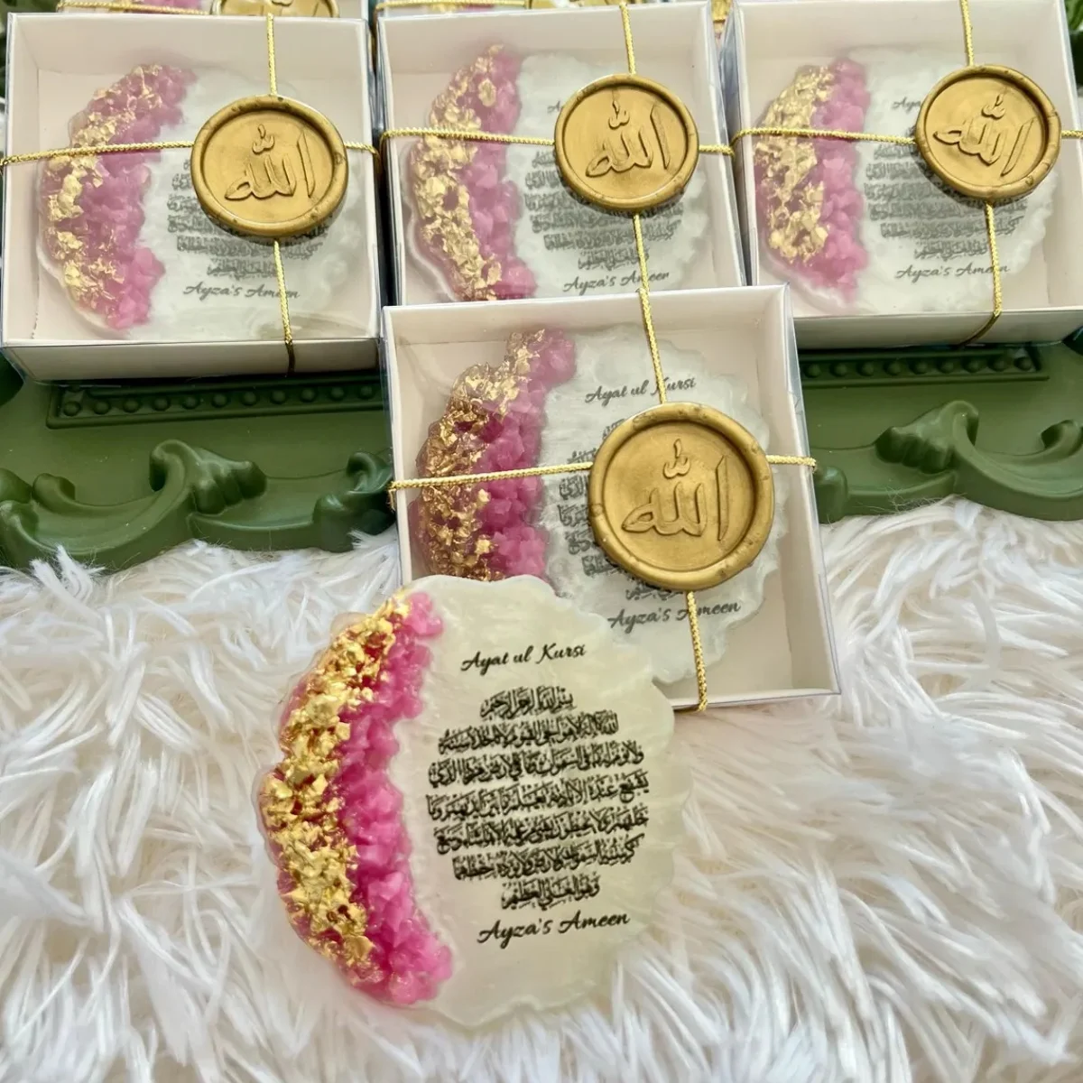Bomboniere magnetiche per matrimonio islamico, Eid Mubarak, regali Eid, bomboniere islamiche, bomboniere sfuse, magnete epossidico Ayatul Kursi Gi