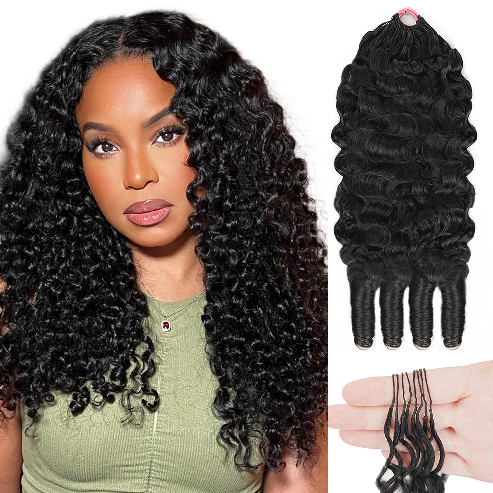Extensioni per capelli ricci birmani da 30 pollici, 100% capelli umani, con nodi invisibili, senza nodi, per trecce, effetto kinky curly