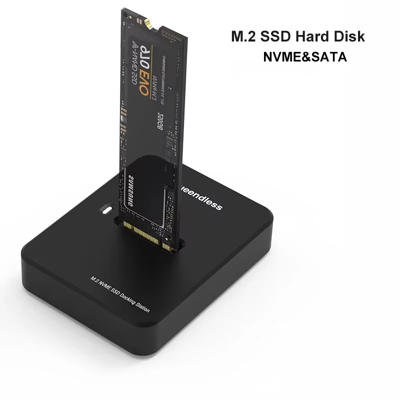 10G SSD-Gehäuse HDD-Dockingstation M.2 NVME SATA SSD-Gehäuse Lese- und Schreibstation Extern für PC Dual-Protokoll Solid-State-Adapter Image