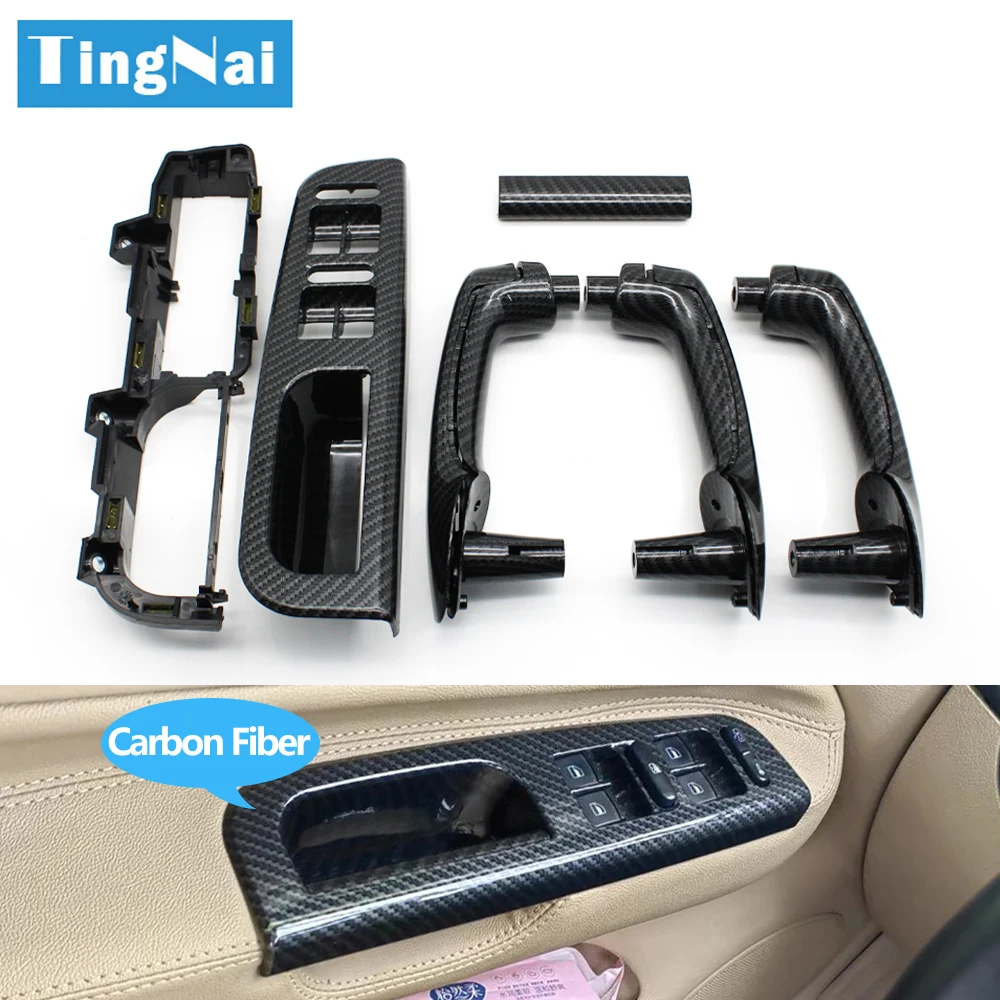 Kohle faser lhd Auto vorne hinten links rechts Türgriff für vw bora golf 4 mk4 jetta 1999 2000 2001 2002 2003 2004 Image