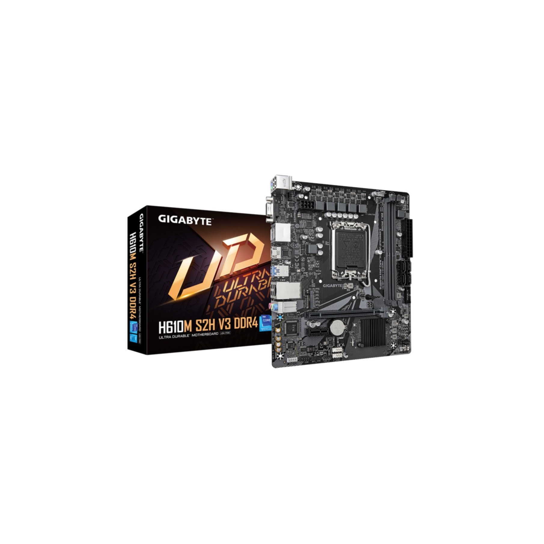 GIGABYTE Mainboard "H610M S2H V3 DDR4", ohne farbbezeichnung, B:24cm H:5,5cm T:27,5cm, Mainboards Image