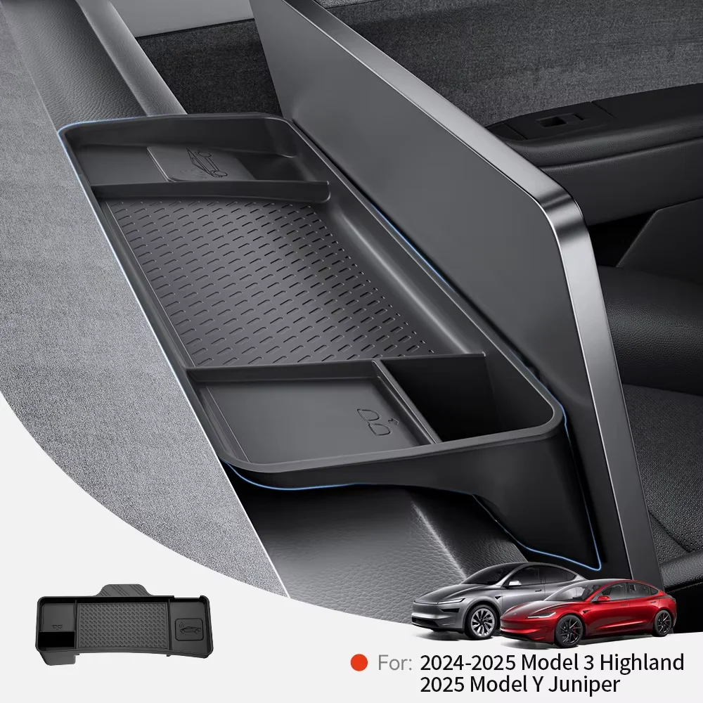 YZ Für Tesla Modell Y Juniper Modell 3, Highland Heckscheibe, Aufbewahrungsbox, Organizer, Armaturenbretthalterung, Taschentuchbox, Tablett, Zubehör Image