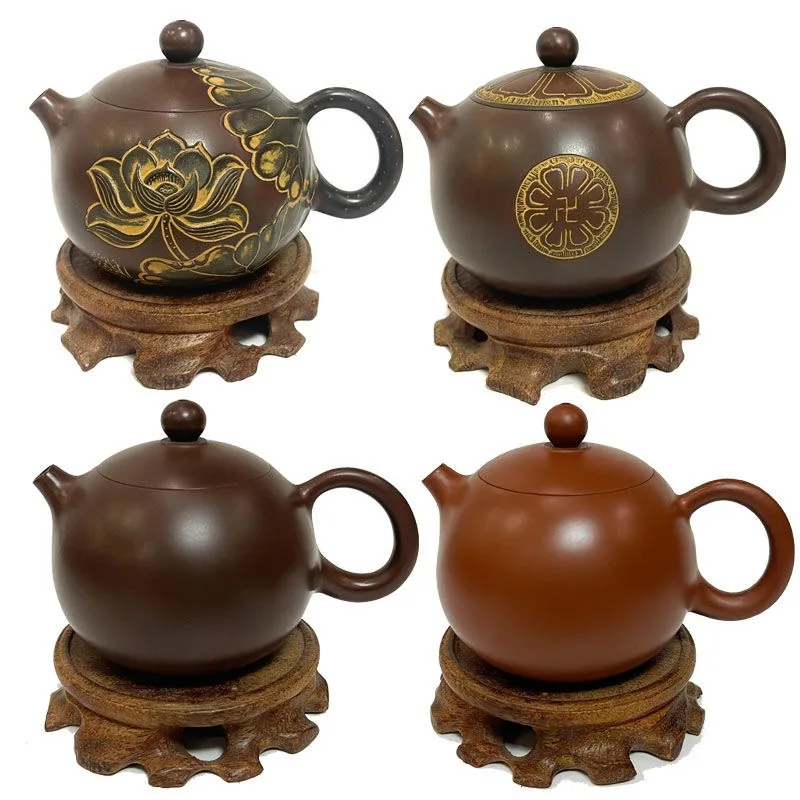 Qinzhou Nixing Pottery Handmade Teapot Chinese Style Household Hanwa Xishi Teapot Kungfu Teaset Tea Ceremony Accessories No Base